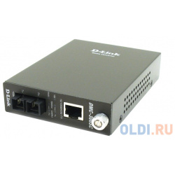 Медиаконвертер D Link DMC 300SC/D8A с 1 портом 10/100Base TX и 100Base FX разъемом SC для многомодового оптического кабеля ( 300SC