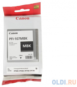 Картридж Canon PFI 107 MBK 120стр Черный матовый 6704B001 