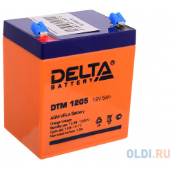 Аккумулятор Delta DTM 1205 12V5Ah Батарея 5Ач 12B