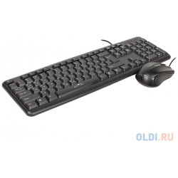 Клавиатура + мышь Oklick 600M клав:черный мышь:черный USB MK 5330 