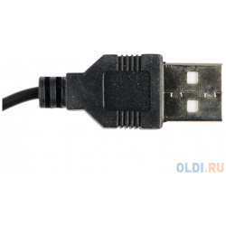 Мышь CBR CM 104 Black  оптика 1200 dpi офисн провод 1 2 метра USB