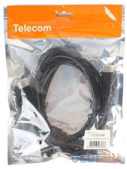 Кабель HDMI 2м VCOM Telecom TCG200F 2M круглый черный