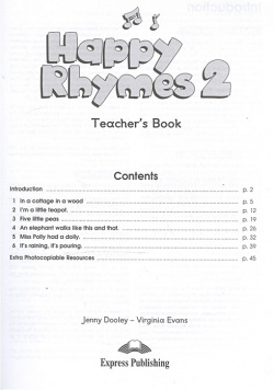 Happy Rhymes 2  Teacher s Book Книга для учителя Express Publishing 978 1 84862 792 5