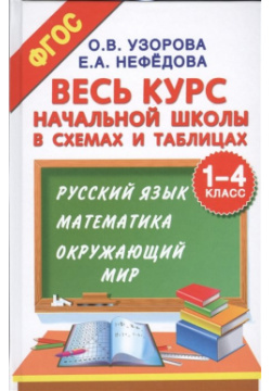 Весь курс начальной школы в схемах и таблицах  1 4 класс Русский язык математика окружающий мир АСТ 978 5 17 093736 3