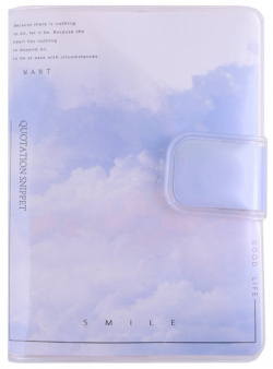 Записная книжка Yoi  Clouds А7 80 листов в линейку ассортименте