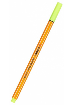Капиллярная ручка «Рoint» 024  неоново жёлтая Stabilo