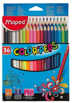 Цветные карандаши Colorpeps  36 штук