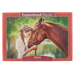 Пазл «Девушка и лошадь»  500 деталей