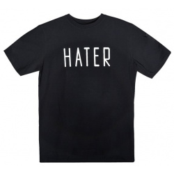 Футболка Hater (черная) (текстиль) (one size) 