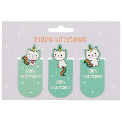 Магнитные закладки «100% Kittycorn»  3 штуки