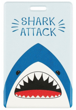 Чехол для карточек «Shark attack»  10 х 6 5 см
