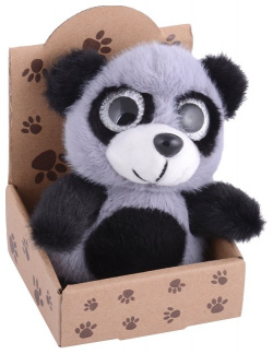 Панда пушистик в крафт коробке 