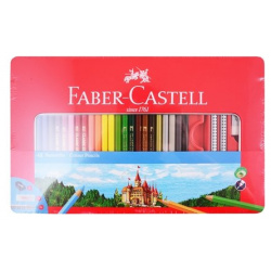 Карандаши цветные Faber Castell  48 цветов + 4 предмета