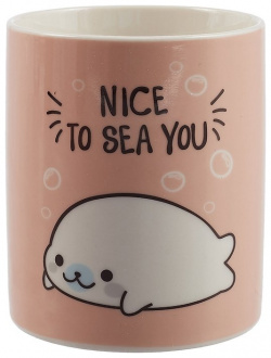 Кружка Белек Nice to sea you (керамика  деколь) (330мл) (коробка)