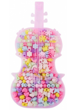 Набор бусинок Скрипка микс цветов в пластиковой коробке (110г)  978 0 02945526
