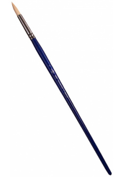 Кисть художественная №6 "Манеж"  синтетика упругая круглая длинная ручка Гамма