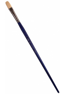 Кисть художественная №6 "Манеж"  синтетика упругая плоскоовальная длинная ручка Гамма
