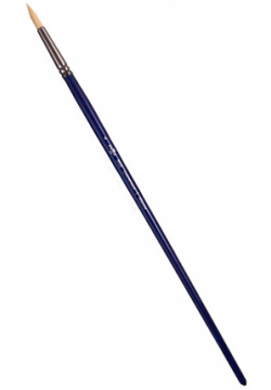 Кисть художественная №4 "Манеж"  синтетика упругая круглая длинная ручка Гамма