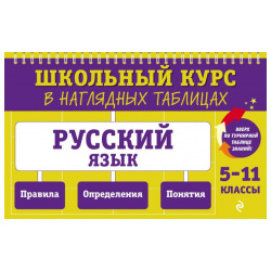 Русский язык: 5 11 классы Эксмо 978 04 179897 0 Наглядные таблицы — это самый
