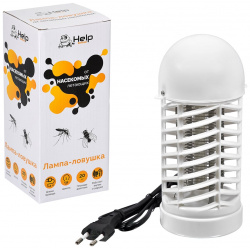 Лампа ловушка для уничтожения летающих насекомых HELP  80401