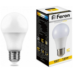 Светодиодная лампа FERON 25489 LB 93 Шар E27 12W 2700K