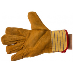 Комбинированные спилковые перчатки MOS  12439М