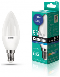 Светодиодная лампа Camelion 13563 LED10 C35/865/E14