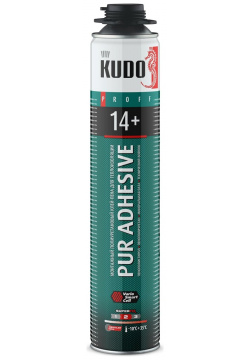 Всесезонный полиуретановый монтажный клей пена KUDO KUPP10UAPS PROFF 14+ APS