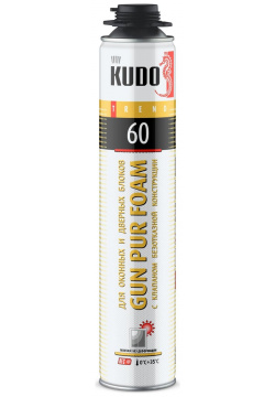 Полиуретановая монтажная пена KUDO KUPTW10S60 TREND WINDOW 60
