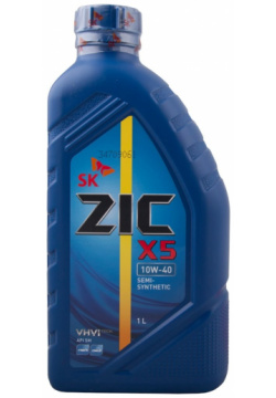 Полусинтетическое моторное масло zic 132622 X5 10w40
