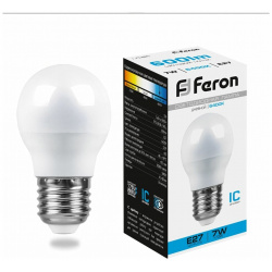 Светодиодная лампа FERON 25483 LB 95 Шарик E27 7W 6400K