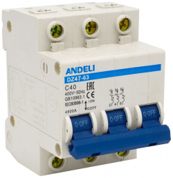 Автоматический выключатель ANDELI ADL01 096 DZ47 63