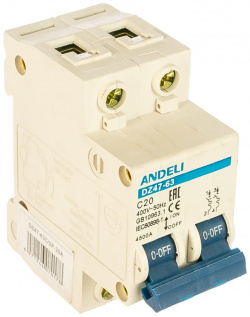 Автоматический выключатель ANDELI ADL01 079 DZ47 63