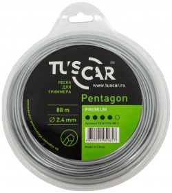 Леска для триммера TUSCAR 10161424 88 1 Pentagon Premium