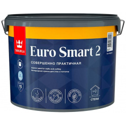 Интерьерная краска для стен и потолка Tikkurila 700001104 EURO SMART 2