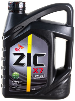 Синтетическое масло для легковых авто zic 162610 X7 5w30 Diesel SL/CF