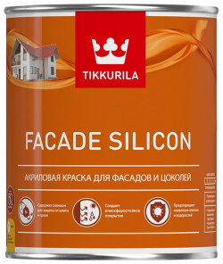Силикон модифицированная краска для фасадов Tikkurila 700011474 FACADE SILICON