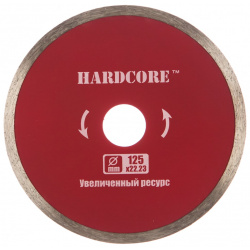 Отрезной алмазный диск по керамике Hardcore  183125