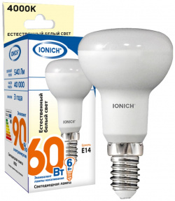 Светодиодная лампа акцентного освещения IONICH 0169 1527 ILED SMD2835 R50 6 540 230 4 E14