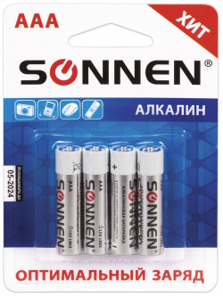 Алкалиновые батарейки SONNEN 451088 Alkaline