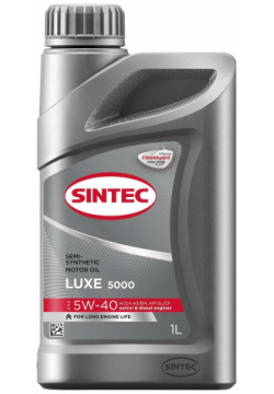 Моторное масло Sintec 600236 Люкс 5W 40 SL/CF