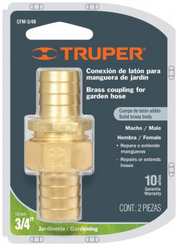 Латунный коннектор для шланга Truper 12708 CFM 3/4B