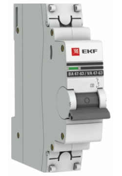 Автоматический выключатель EKF mcb4763 1 08C pro PROxima ВА 47 63