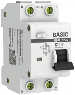 Электронный дифференциальный автомат EKF DA12 10 30 bas Basic АД 12