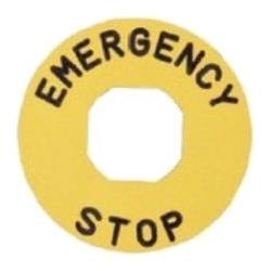 Алюминиевая табличка аварийной кнопки EMAS  BET60A