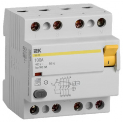 Выключатель дифференциального тока IEK ИЭК MDV10 4 100 ВД1 63