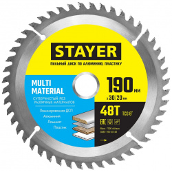 Пильный диск по алюминию STAYER 3685 190 30 48 Multi Material