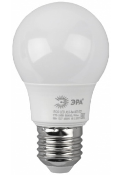 Светодиодная лампа ЭРА Б0032095 ECO LED A55 8W 827 E27