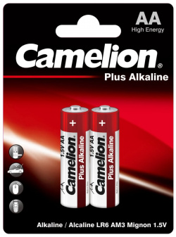 Батарейка Camelion 1652 Plus Alkaline LR 6 BL 2 1 5В