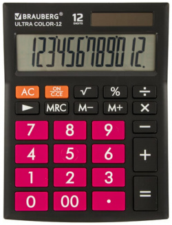Настольный калькулятор BRAUBERG 250500 ULTRA COLOR 12 BKWR